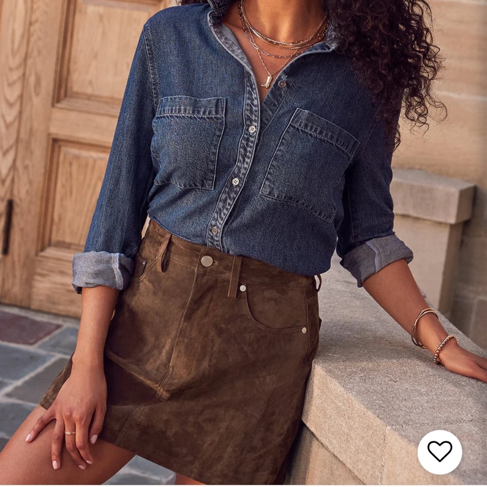 Evereve Ellie Suede Mini Skirt